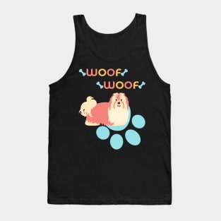 Havanese Dog Woof Woof Tank Top